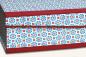 Preview: Box of blue red "Resi", flower design